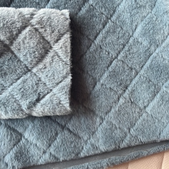 Zara Blue Faux Fur Sweatshirt - Picture 4 of 4